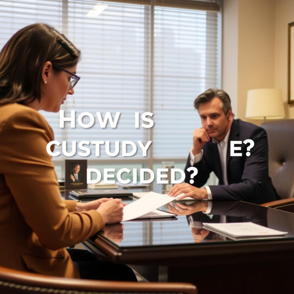 How is child custody decided in Loudoun County