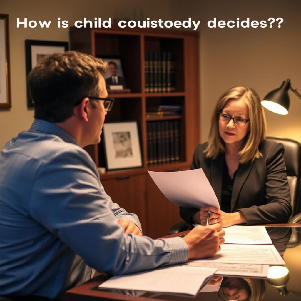 How is child custody decided in Manassas Park